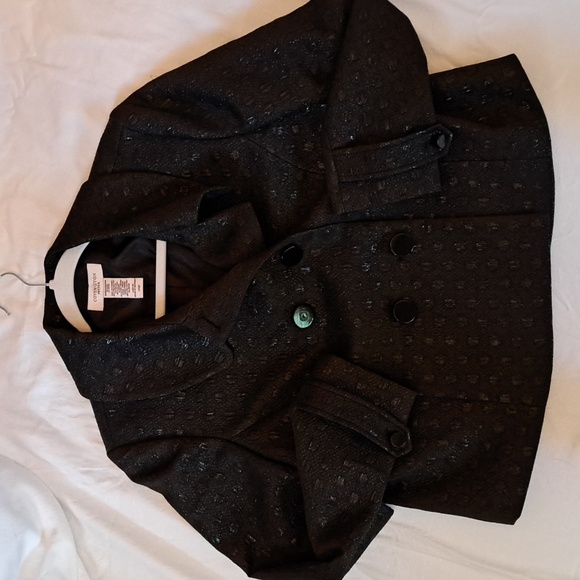 Boxy Sparkly Black Jacket for the Holidays - Picture 1 of 5